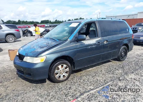 2004 Honda Odyssey Ex from USA, damaged, VIN 5FNRL18844B149825